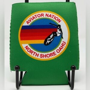 Aviator Nation Green Surf Koozie Can Holder